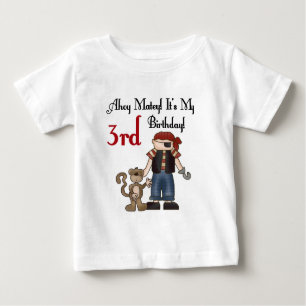 Ahoy Matey Pirate 3rd Birthday Tshirts and Gifts