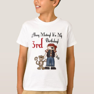 Ahoy Matey Pirate 3rd Birthday Tshirts and Gifts