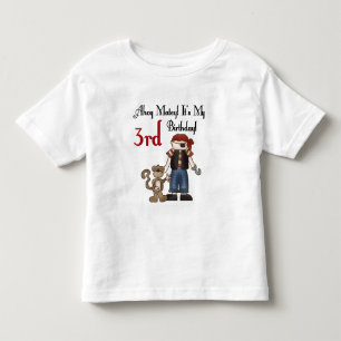 Ahoy Matey Pirate 3rd Birthday Tshirts and Gifts
