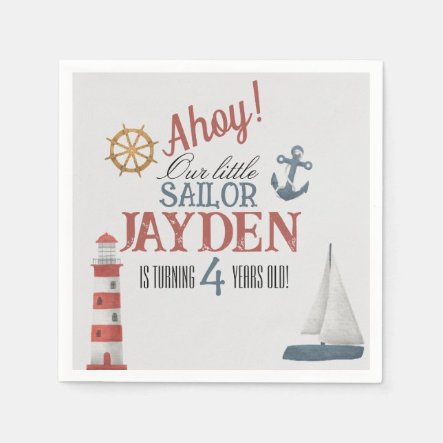 Ahoy! Napkin (Front)