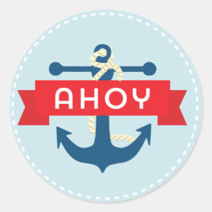 Ahoy! Nautical Anchor Stickers