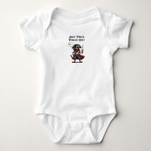 Ahoy! Pirate Phrases Only Baby Bodysuit