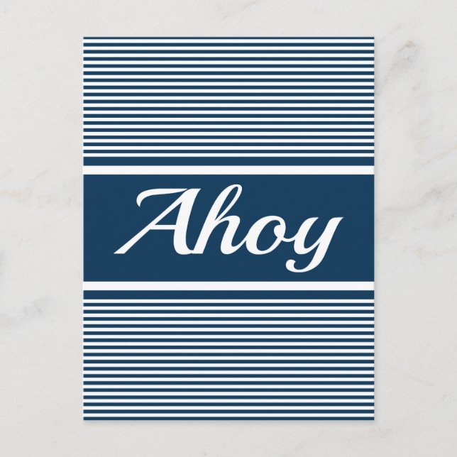 Ahoy Postcard (Front)
