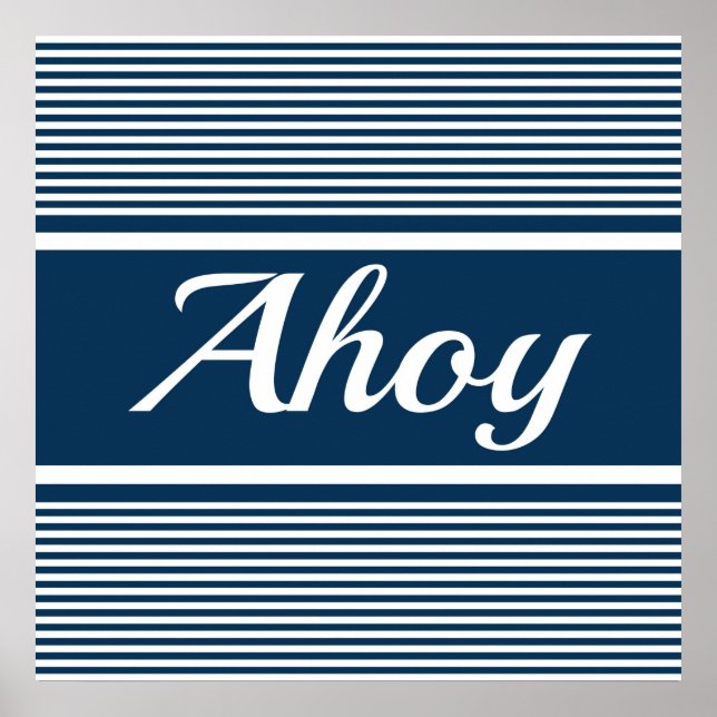 Ahoy Poster (Front)