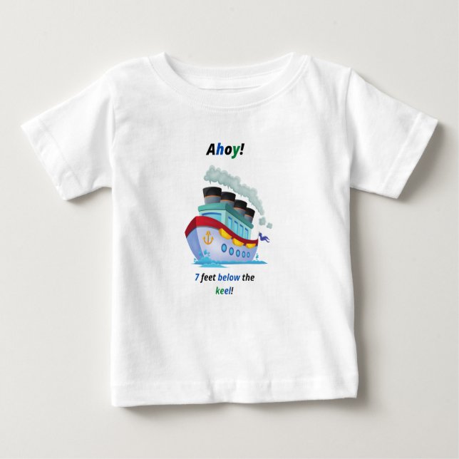 Ahoy Seamna And Cool Vessel  Baby T-Shirt (Front)
