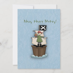 Ahoy There Matey Thank you note Card