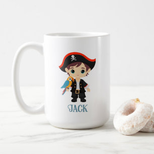 Ahoy There! Pirate Boy Birthday Mug
