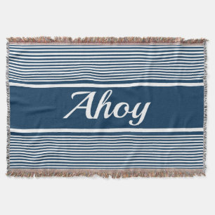 Ahoy Throw Blanket