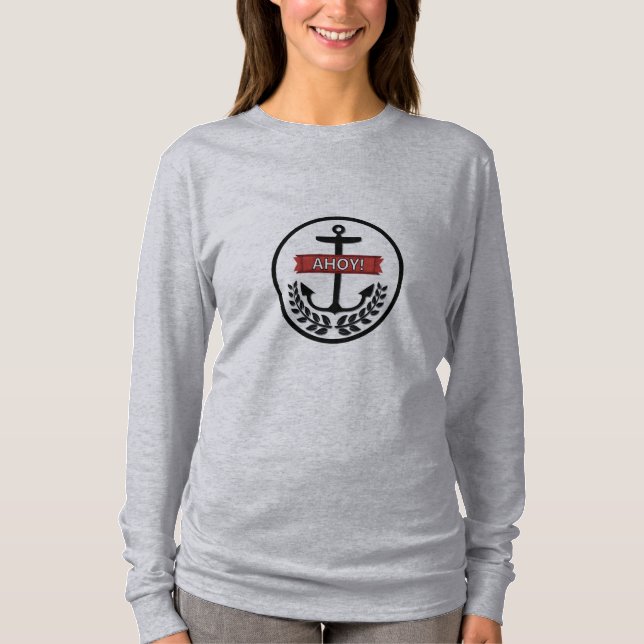 Ahoy - Women's Basic Long Sleeve T-Shirt T-Shirt (Front)