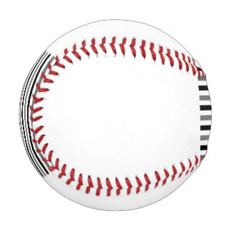 Ahs Black and white stripes design Baseball