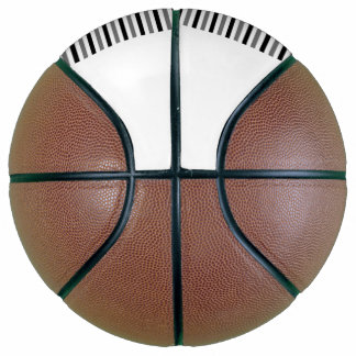 Ahs Black and white stripes design Basketball