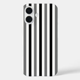 Ahs Black and white stripes design  iPhone 16 Case