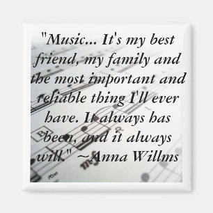 ahsheetmusic, "Music... It's my best friend, my... Magnet