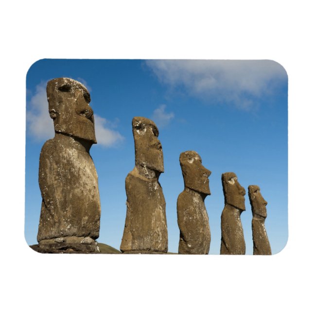 Ahu Akivi, Rapa Nui, Easter Island, Chile 2 Magnet (Horizontal)