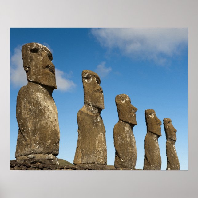 Ahu Akivi, Rapa Nui, Easter Island, Chile 2 Poster (Front)