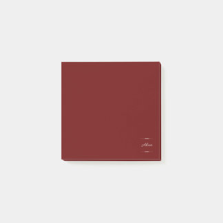 Ahua Original Logo Burgundy Post-it Notes