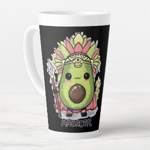 Ahuacatl Aztec Warrior Avocado Latte Mug