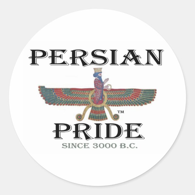 Ahura Mazda - Persian Pride Classic Round Sticker (Front)