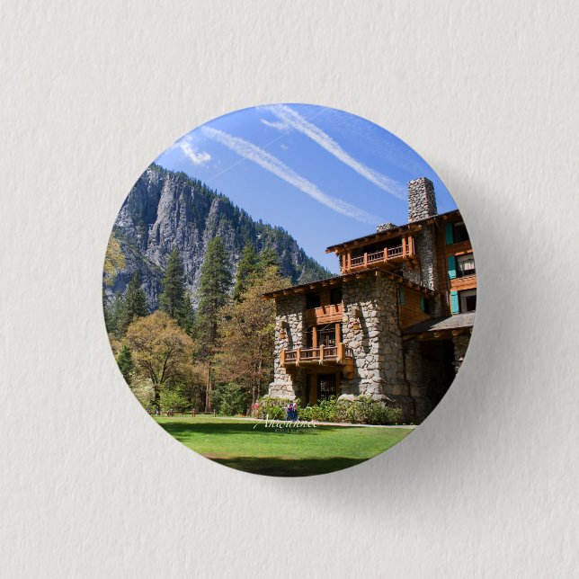 Ahwahnee 3 Cm Round Badge (Front)