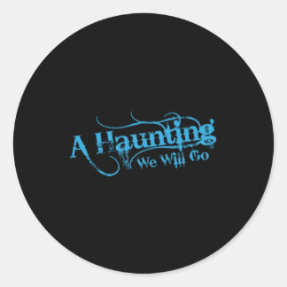 AHWWG Blue Logo Black Background(1 Inch Logo) Classic Round Sticker