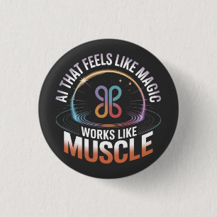 AI Aesthetics Futuristic Technology mens fashion 3 Cm Round Badge