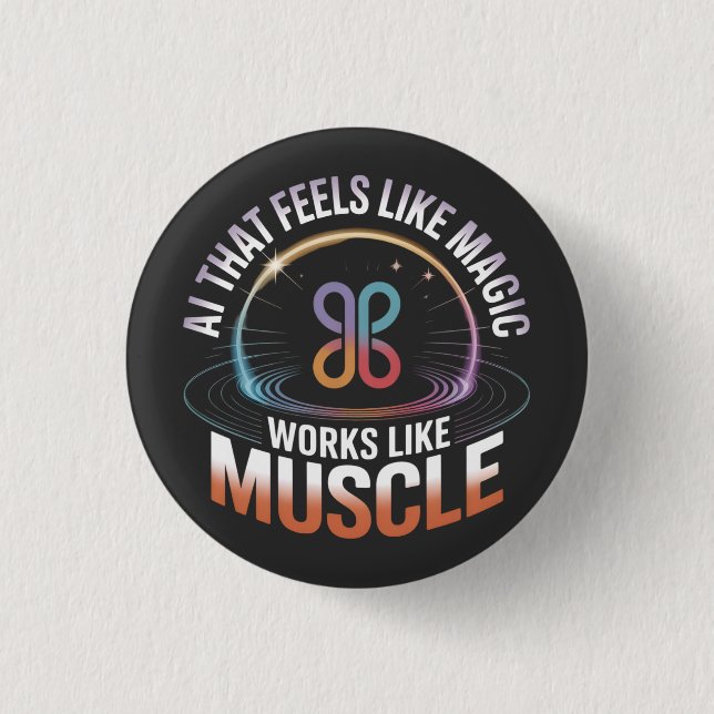 AI Aesthetics Futuristic Technology mens fashion  3 Cm Round Badge (Front)