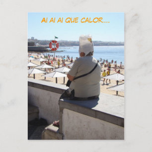 Ai ai ai Que Calor (spanish, espanol) funny Postcard