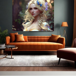 AI art Beauty and Fashion Model Poster