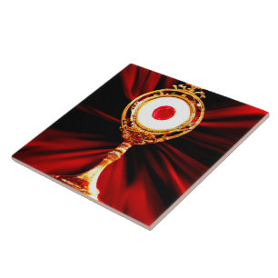 AI Art of A Eucharistic Miracle Ceramic Tile