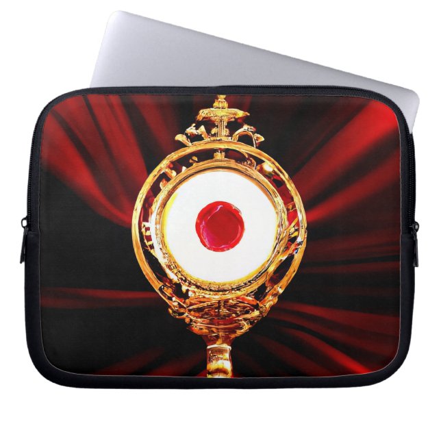AI Art of A Eucharistic Miracle Laptop Sleeve (Front)