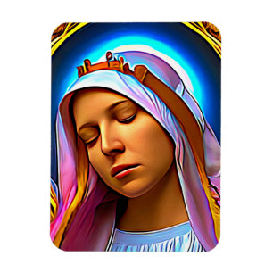 AI Art of The Blessed Virgin Mary Magnet