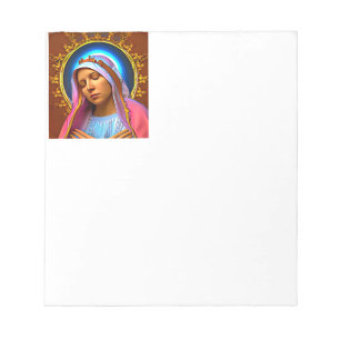 AI Art of The Blessed Virgin Mary Notepad