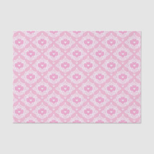 AI Art White Hearts Pink Tissue Paper