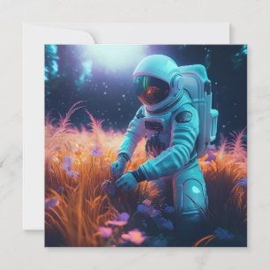 AI astronaut Holiday Card