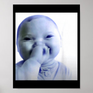 Ai Baby Meme Funny Laughing Baby Baby Meme Brainro Poster
