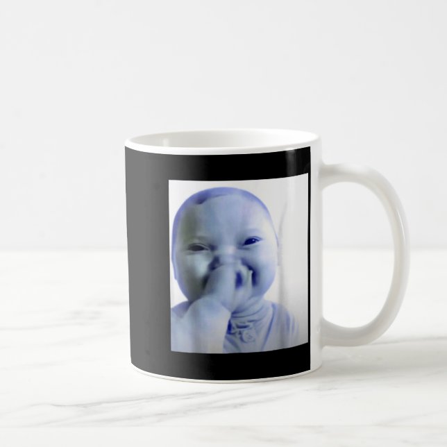 Ai Baby You Swear Meme Funny Laughing Baby Meme Br Coffee Mug (Right)