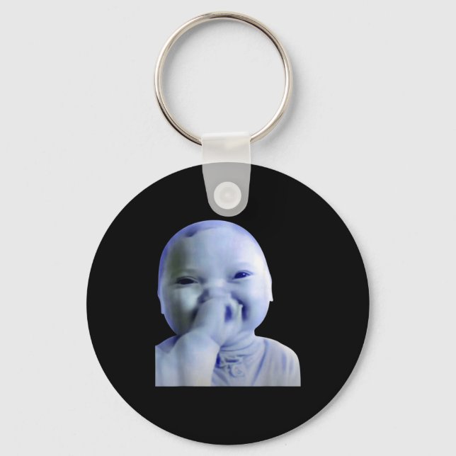 Ai Baby You Swear Meme Funny Laughing Baby Meme Br Key Ring (Front)
