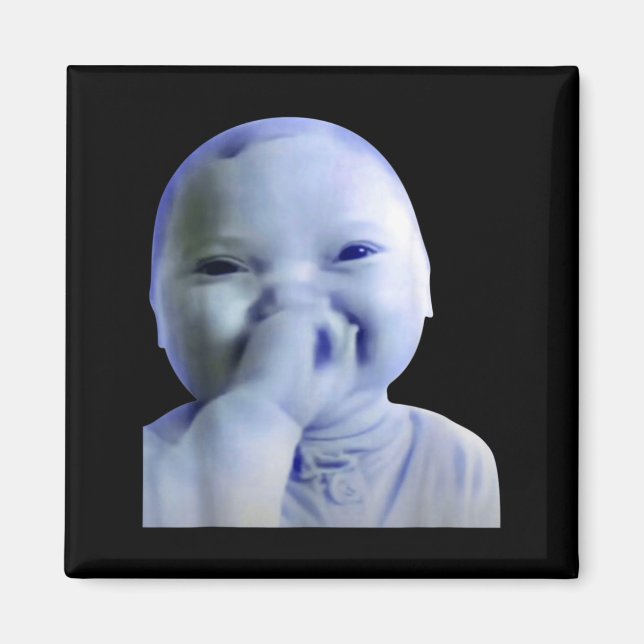 Ai Baby You Swear Meme Funny Laughing Baby Meme Br Magnet (Front)