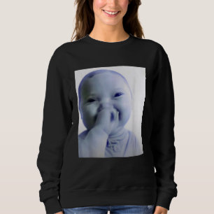 Ai Baby You Swear Meme Funny Laughing Baby Meme Br Sweatshirt