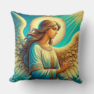 AI Beautiful Angel Expressionist Effect  Cushion