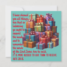 AI Better to Give Than to Receive Thank You Card