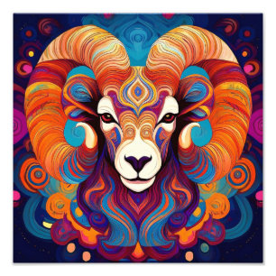 AI Big Horn Sheep Photo Print