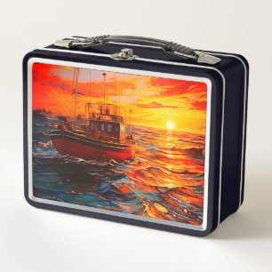 Ai Boat Metal Lunch Box