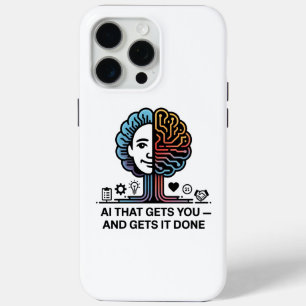 AI Brain Tech Design for Innovators iPhone 15 Pro Max Case