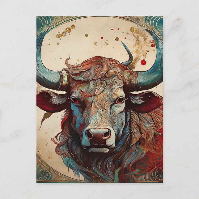 AI Bull Postcard (Front)