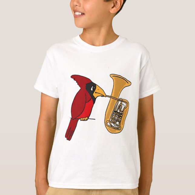 AI- Cardinal Playing the Tuba shirt (Front)