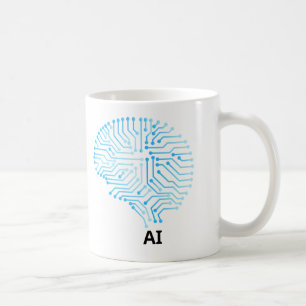 AI Coffee Mug – Futuristic Tech-Inspired Design