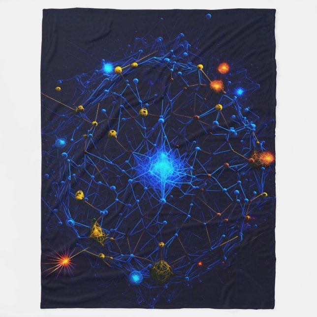 AI-Connected Fleece Blanket (Front)