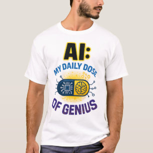 AI Daily Genius – Smart Dose of Intelligence T-Shirt