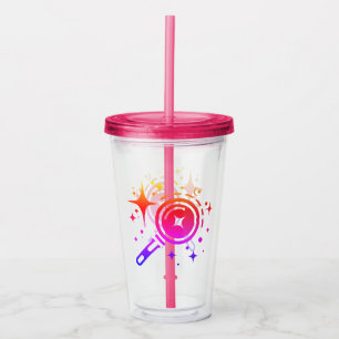 AI emblem Sparkle stars, beacon of the digital age Acrylic Tumbler